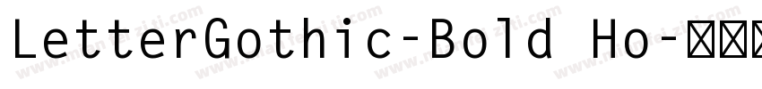 LetterGothic-Bold Ho字体转换